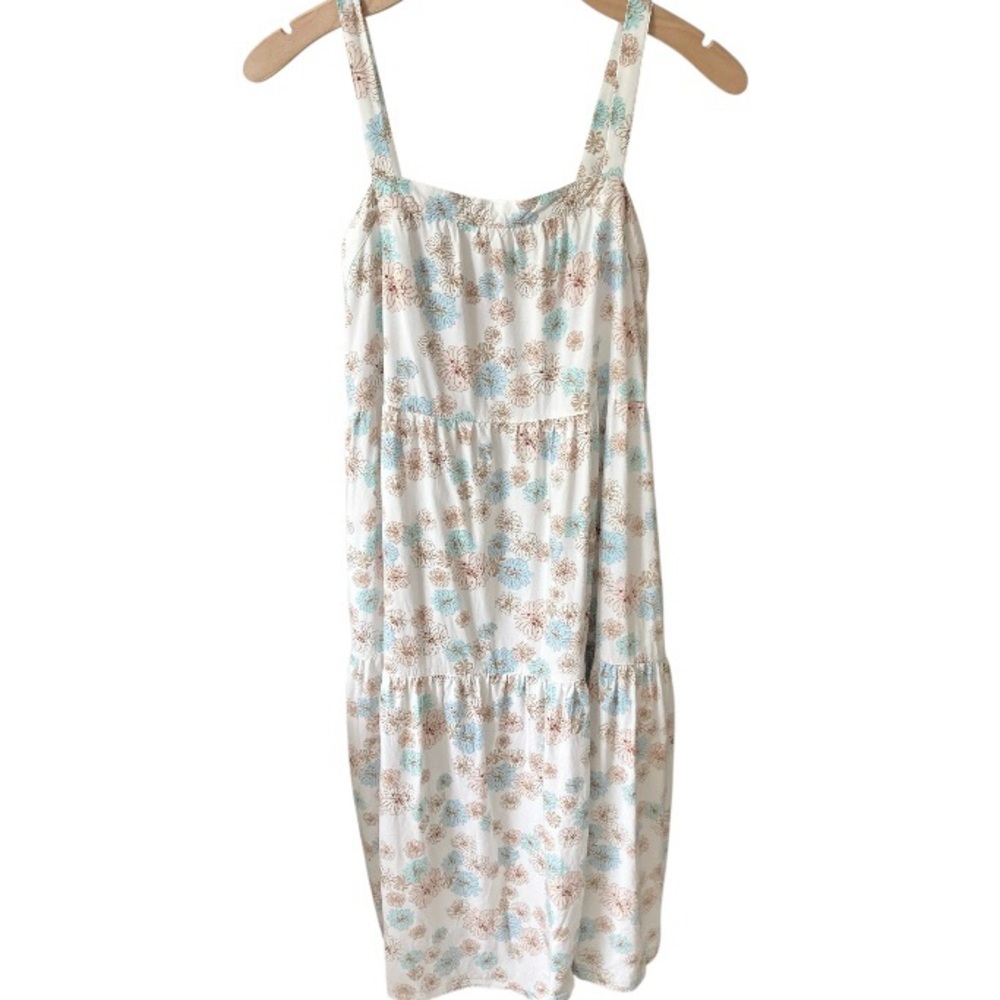 💙2/$25 Uniqlo Paul & Joe Size 13 Girls Kids Floral Tier Sleeveless Summer Dress